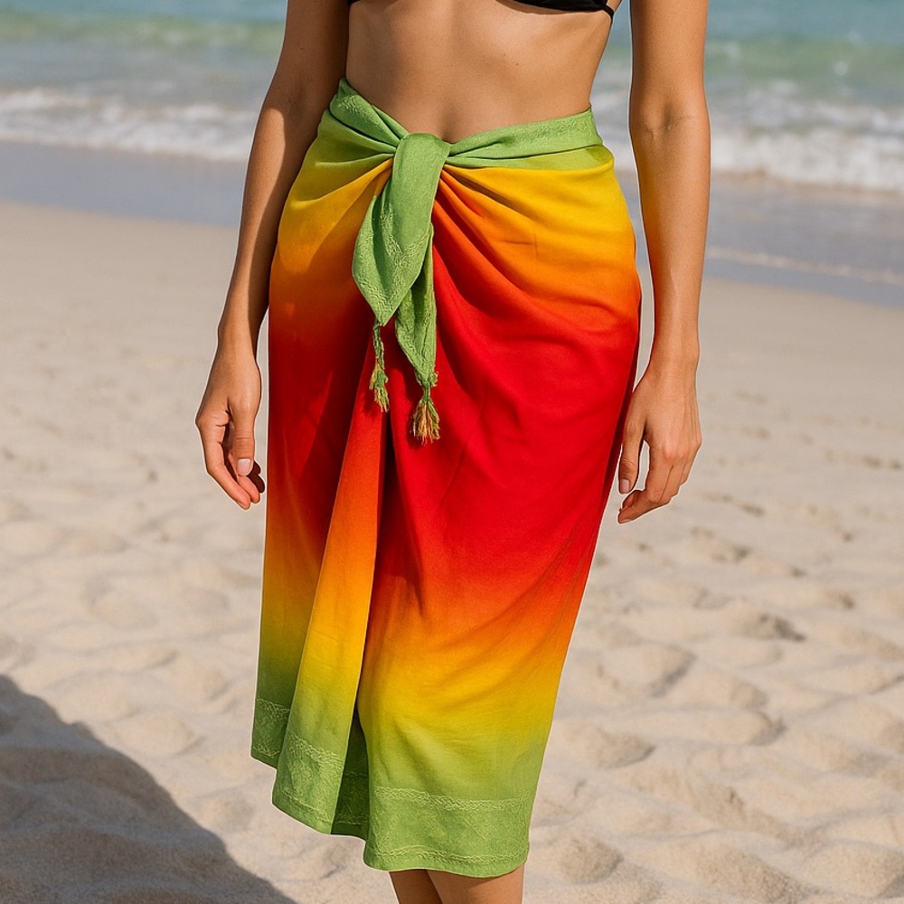 Rima Beachworld Ombre Sarong Wrap – Sunset Vibes